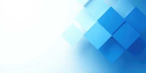 Abstract Blue Cubic Forms on a Gradient Background A Modern Design Element for Presentations and Digital Media