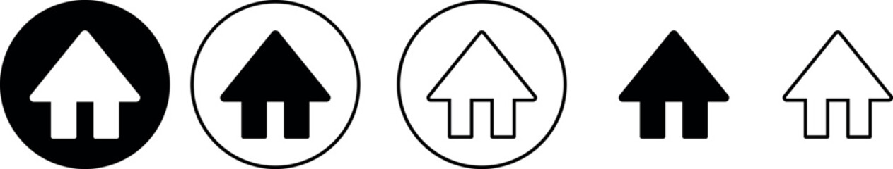 Home Address Icon Set- House, Location, Map