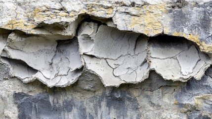 Textured Wall Surface with Cracks and Peeling Layers of Paint