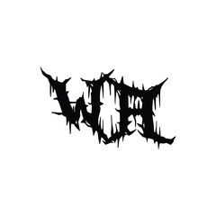 WA monogram logo design letter text name symbol monochrome logotype alphabet character simple logo