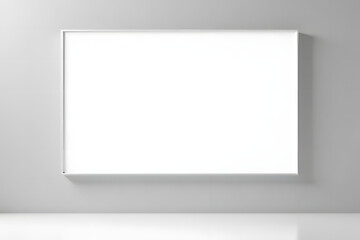 Obraz premium white picture frame on wall