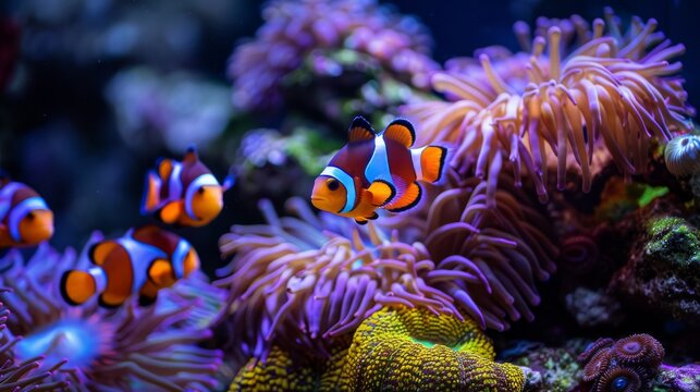 Enchanting Underwater World: A Vibrant Coral Reef Teeming with Diverse Marine Life in All Colors of the Rainbow
