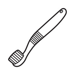 black and white toothbrush images with simple heads