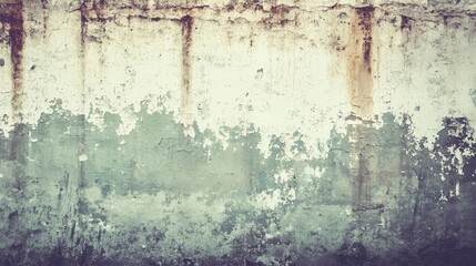 Grungy Textured Wall with Peeling Paint and Soft Color Variation