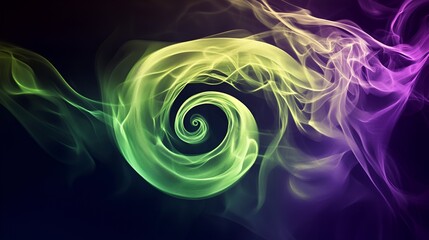 Abstract Galaxy Art with Colorful Gradient, Flames, Swirl, and Cosmic Motion