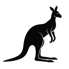 the use of magnificent black images in animal art, which includes kangaroos