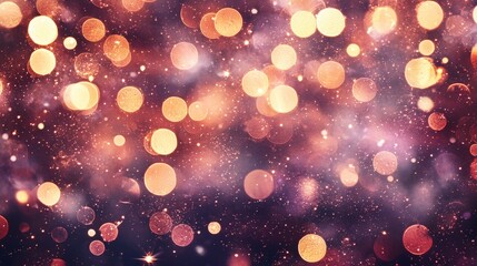 Beautiful Bokeh Background with Colorful Lights and Soft Focus