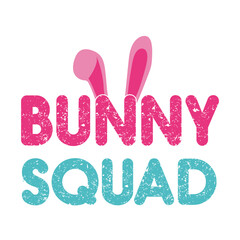 bunny squad vector design