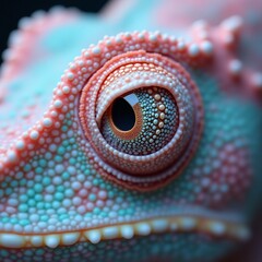 Naklejka premium close up of chameleon