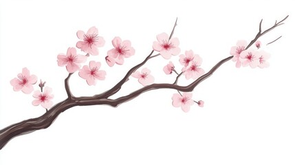 Cherry Blossom Tree Branch - View 1