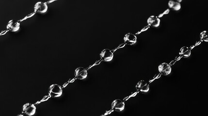 Fototapeta premium DNA strands on black backgrounds. -