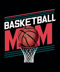 Basketball Mom Life T-Shirt Design