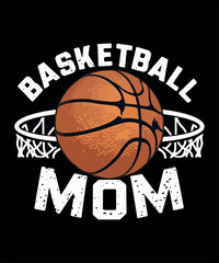 Basketball Mom Life T-Shirt Design