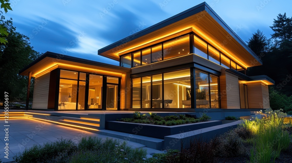 Poster highlight smart home technology that improves energy efficiency, from automated lighting to advanced