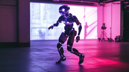 Naklejka premium Robotic Dancer Infused with Artificial Intelligence - View 1