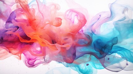 Abstract iridescent watercolor splash