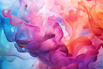 Abstract iridescent watercolor splash