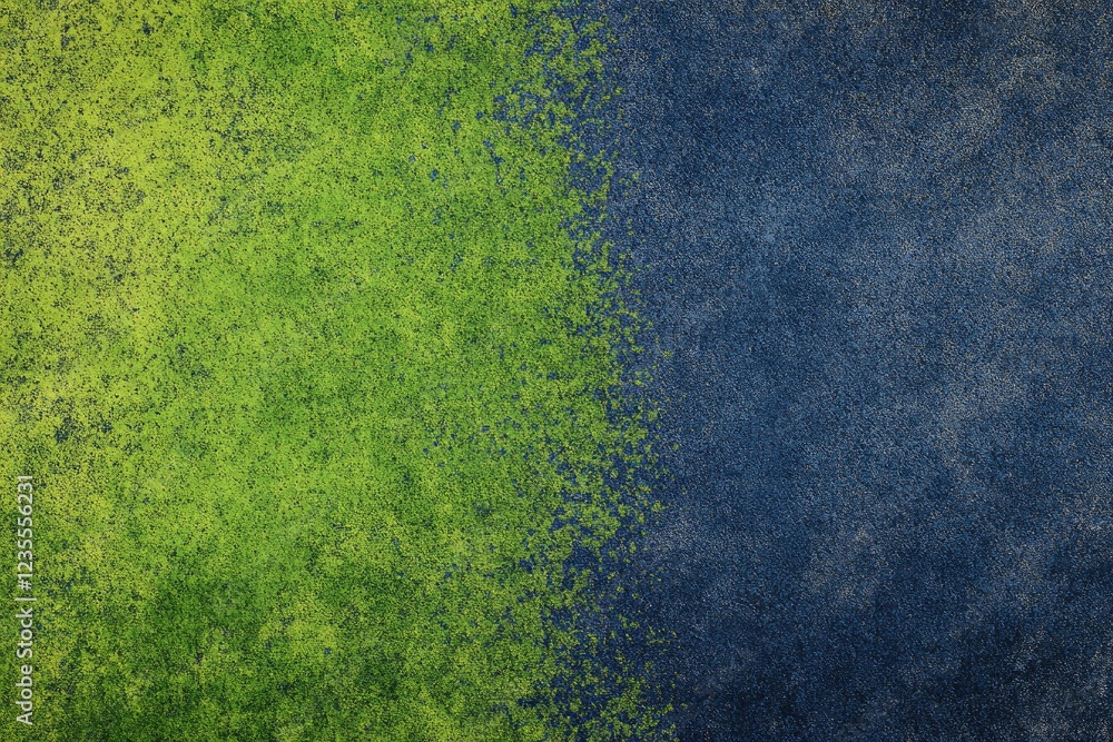 Poster textured background featuring a gradient transition from vibrant green to deep blue, ideal for desig