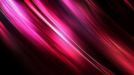 Fototapeta premium Abstract Diagonal Pink and Red Light Streaks