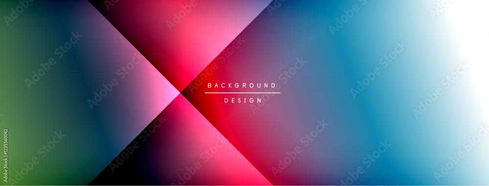 Poster colorful gradient with lines made of shadow and light. creative background