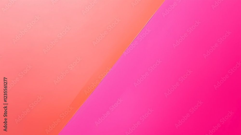 Poster bold fuchsia gradient transitioning into hot pink background design