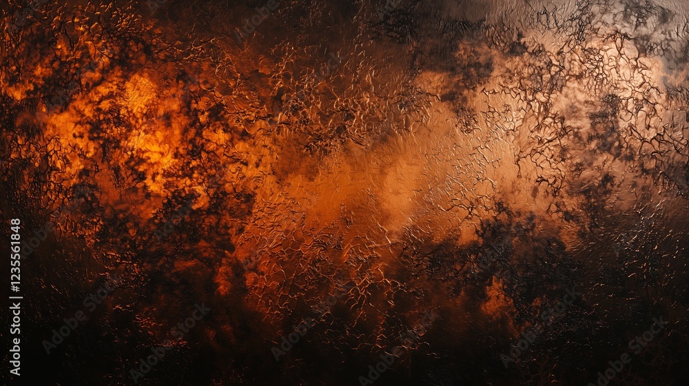 Aufkleber glowing ember gradient transitioning into rich colors and textures