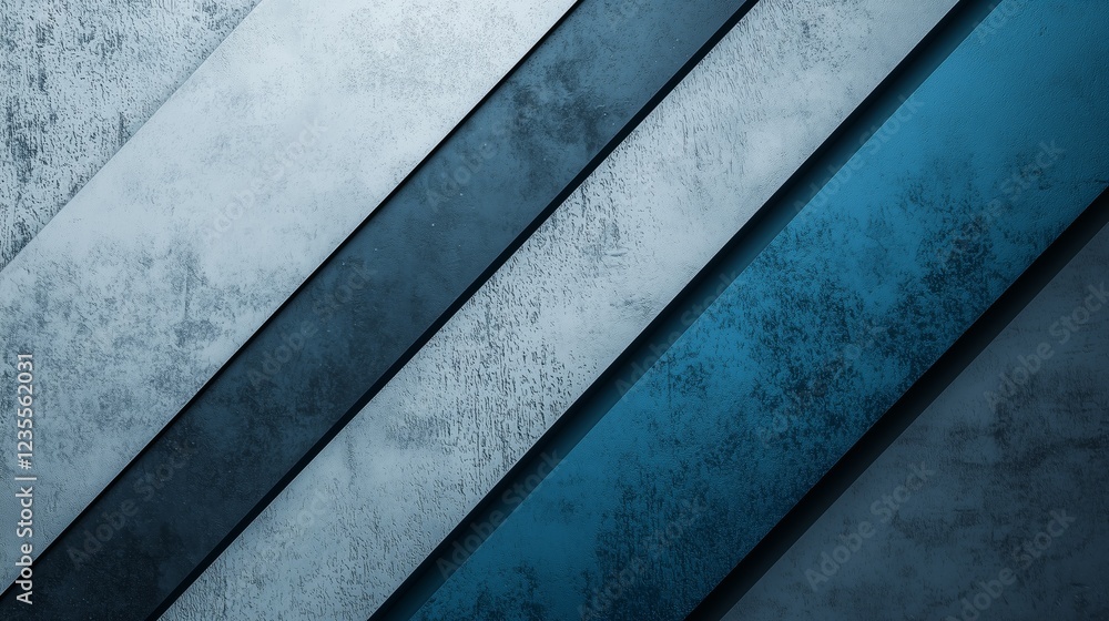 Poster cool metallic cyan gradient background with transitioning stripes