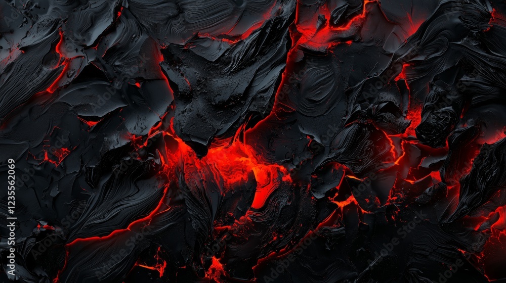 Poster dark obsidian gradient transitioning into deep vibrant colors