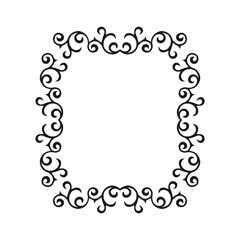 Vintage Ornament Frame Decorative Elements