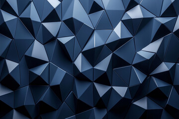 Obraz premium A minimalist background with repeating geometric shapes in deep navy blue background 