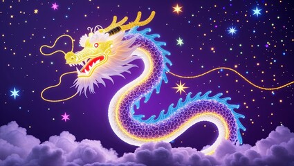 illustration the chinese dragon chinese new year