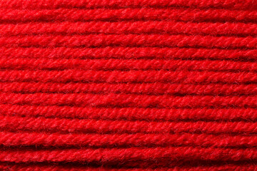 macro picture of red color thread texture abstract close up fabric background textile surface wallpaper template for banner website backdrop poster