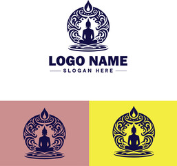 Spiritual Healing icon Energy healing Holistic healing Alternative therapy flat logo sign symbol editable vector