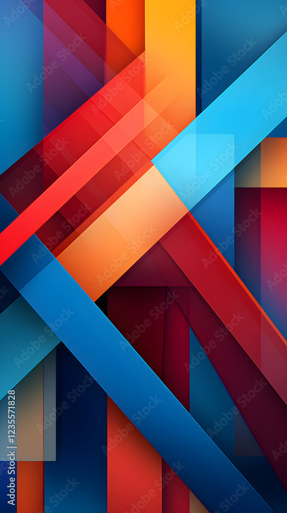 Poster digital colorful abstract geometric pattern texture graphic poster background