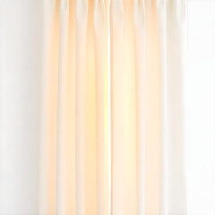 Fototapeta premium Curtain white isolated background