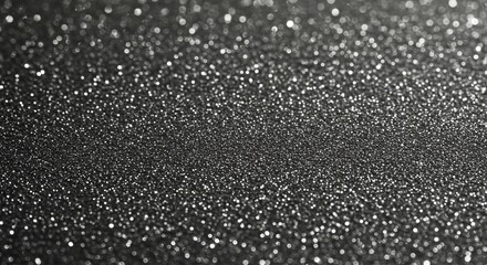 Fototapeta premium Sparkling Black Glitter Texture Background Shimmering Silver and Gray Sparkle Festive Holiday Design