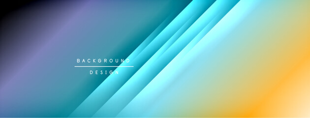 Dynamic shadow lines with gradient colors geometric background