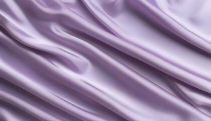 Obraz premium Elegant Lavender Silk Fabric Drapery, Soft Texture, Smooth Waves