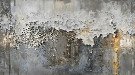 Abstract Wall Texture with Rust, Peeling Paint and Grunge Patterns