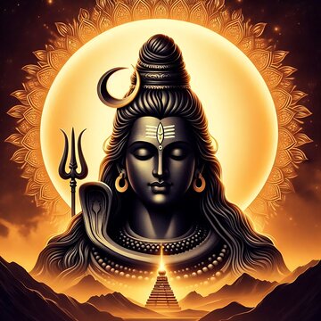 Spiritual Maha Shivratri art, Shiv Shankar Bholenath, Om symbol, Indian festival vibes, sawan celebration, background, vector, design, business card, template