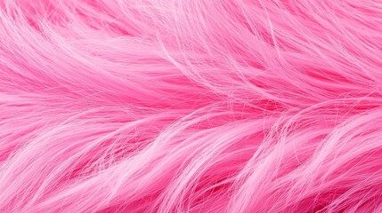 Obraz premium Vibrant pink fluffy texture with soft and shaggy fibers