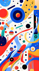 Digital outer space design landscape abstract graphic poster background