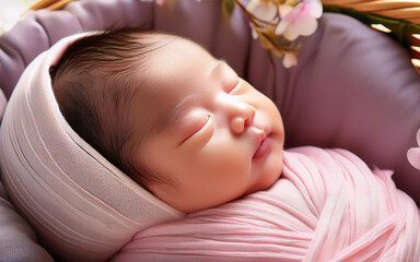 新生児の赤ちゃん　ニューボーンフォト