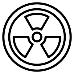Fototapeta premium Radiation Hazard Icon Element For Design