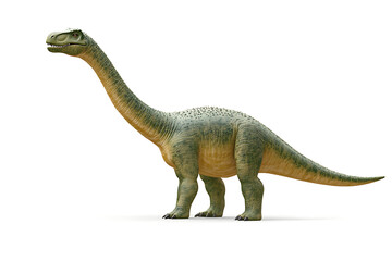 dinosaur on a white background, dinosaur on a blank white background, a dinosaur, dinosaur, cute dinosaur, white background, Copy Space For Add Text 3D Rendering, 3D, Vector, AI Generative