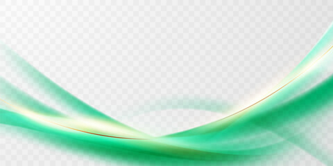 green abstract background with luxury golden elements vector illustration