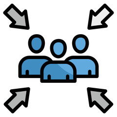 Emergency Assembly Point  Icon Element For Design