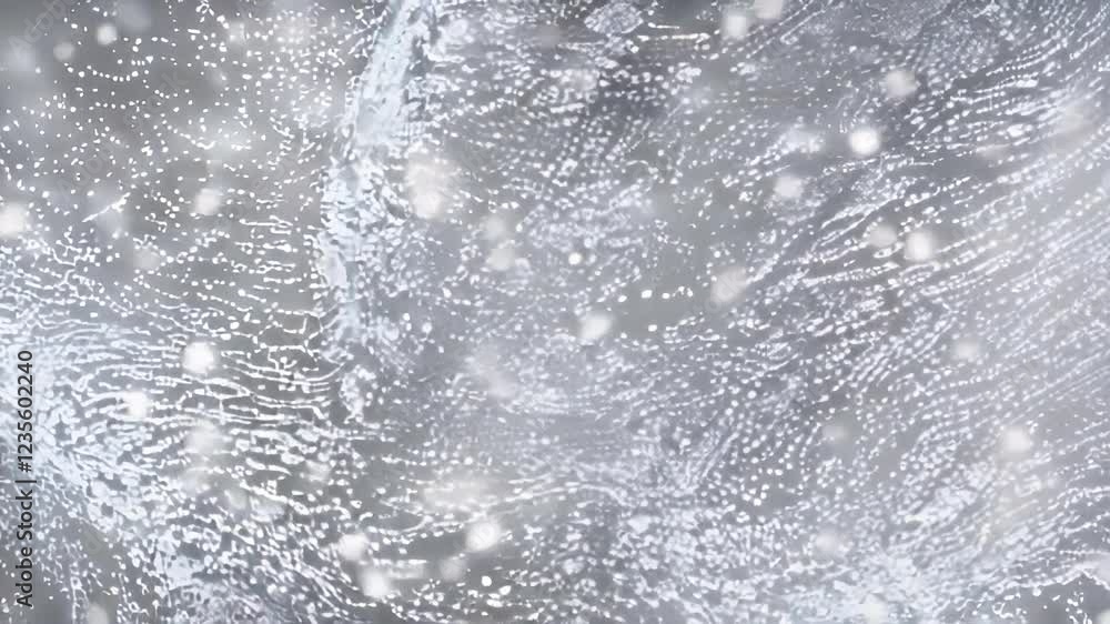 Poster mesmerizing abstract background swirling white patterns and bokeh effects evoking tranquility and ca