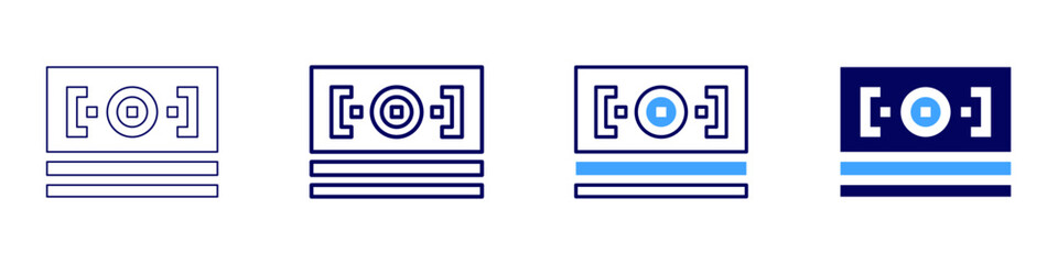 Money hacks icon in 4 different styles. Thin Line, Line, Bold, and Bold Line. Duotone style. Editable stroke
