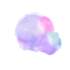 紫の水彩飛沫